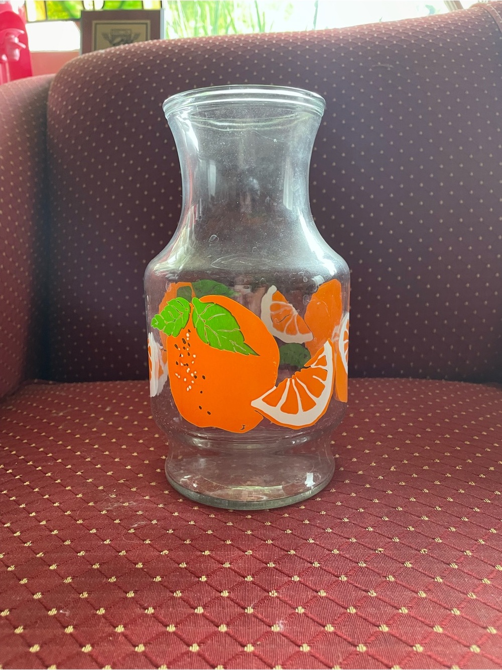 Vintage orange juice pitcher